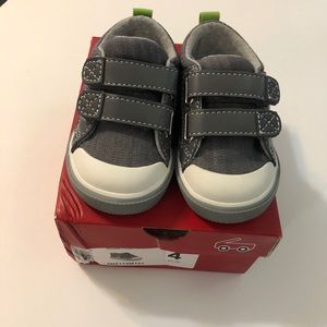 NWT. See Kai Run “Russell” Sneaker. Baby size 4